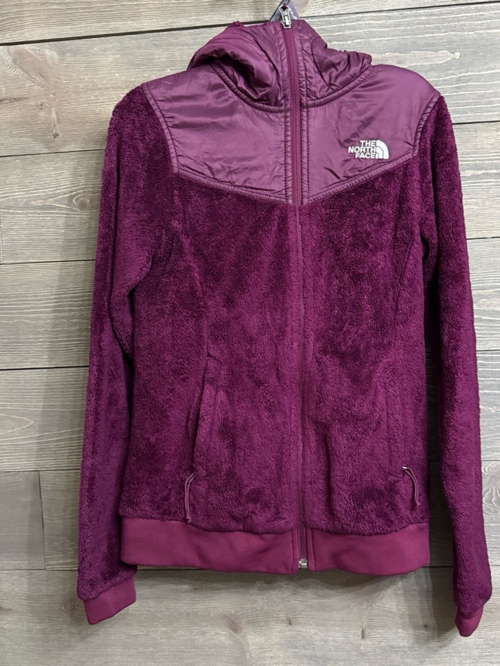 The North Face Women's Plush Hooded Teddy Jacket in Plum